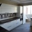 Кухня в стиле модерн с фасадами пласик в 3D кромке. . 1