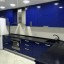 Шикарный глубокий синий цвет в кухонной мебели.Фасады МДФ. 1