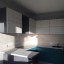 Кухонная мебель  с фасадами МДФ эмалевое покрытие  софт матовый бархат. 3