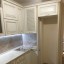 Шикарная кухонная мебель в Классическом стиле с фасадами МДФ эмаль патина бронза без стеновой панели 4