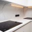 Кухня фасады  МДФ эмаль с интегрированными ручками . Размер 2500 мм./ 1500 мм.+ 600 мм. Цена 168.000 3