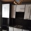 Кухонная мебель с фасадами из итальянского пластика в металлической кромке черного цвета и столешкой 1